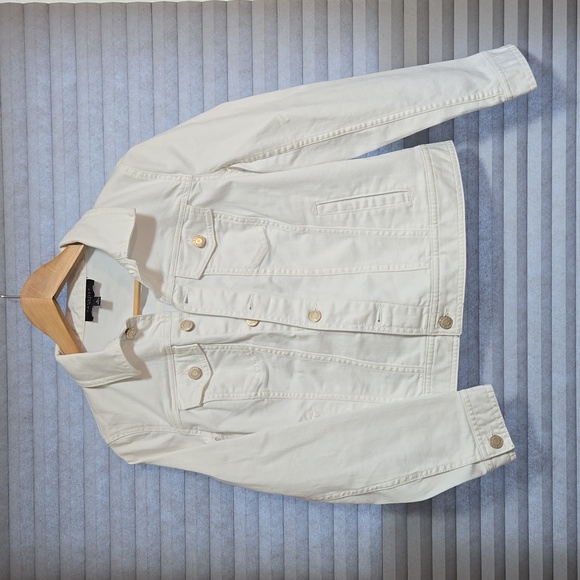 Talbot white denim jacket, s petite - Picture 1 of 3
